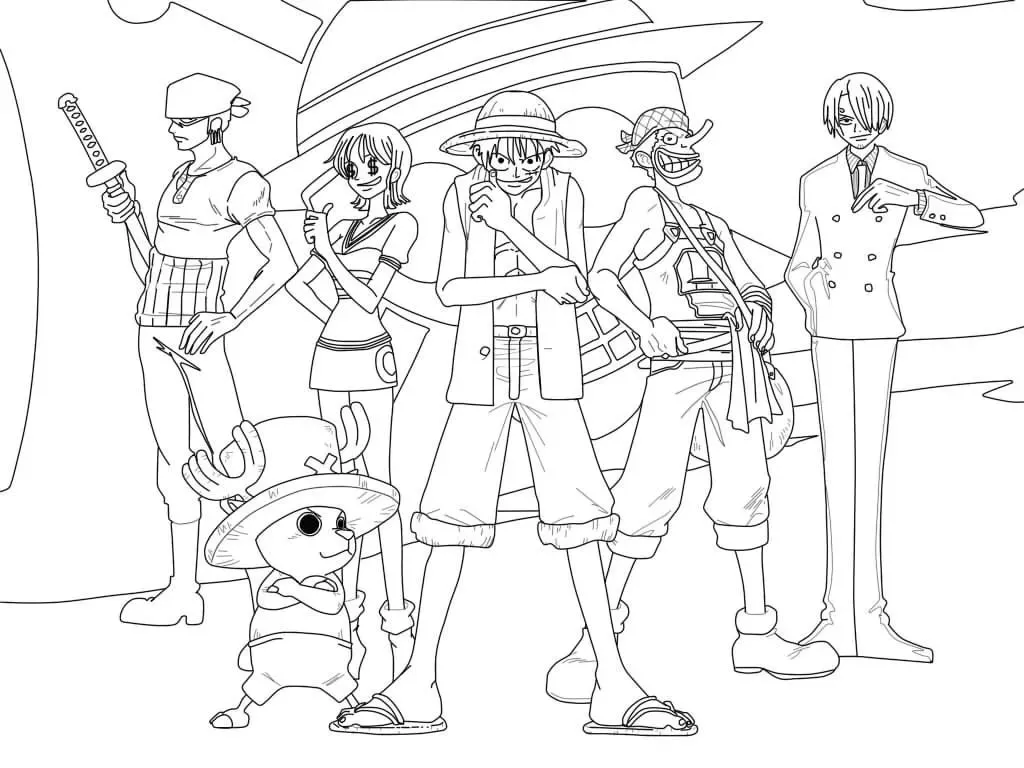 coloriage One Piece pour enfants à imprimer 1