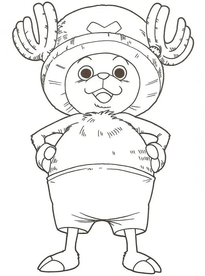 coloriage One Piece a imprimer pour enfant de 4 ans