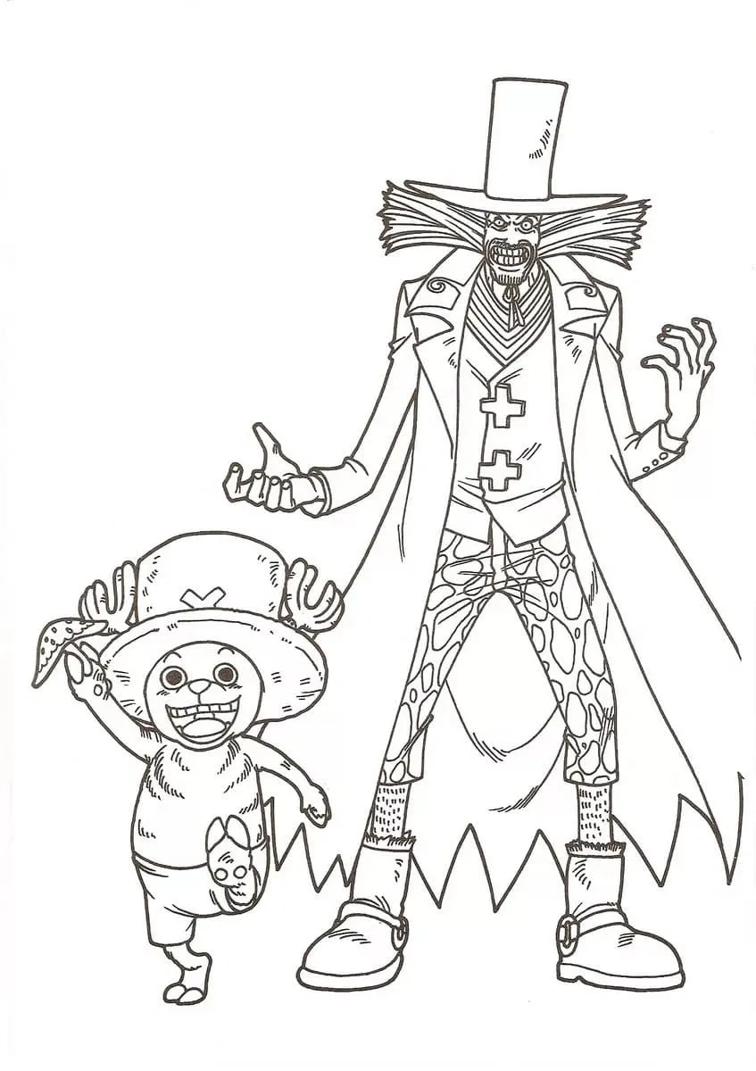 coloriage One Piece pour enfant de 6 ans