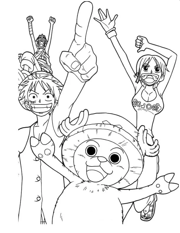 image pour coloriage One Piece enfant