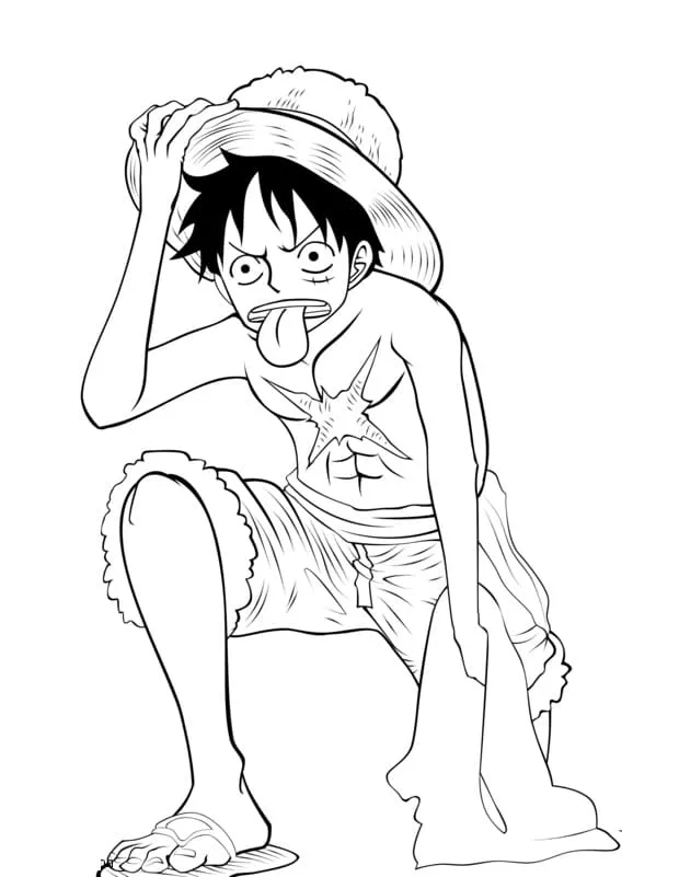 coloriage One Piece pour enfant de à imprimer 2