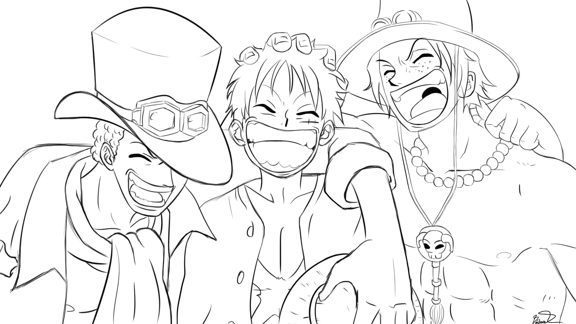 image pour coloriage One Piece enfant 2