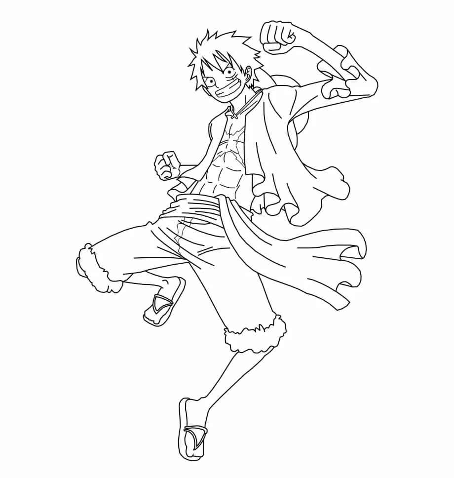 image pour coloriage One Piece enfant 3