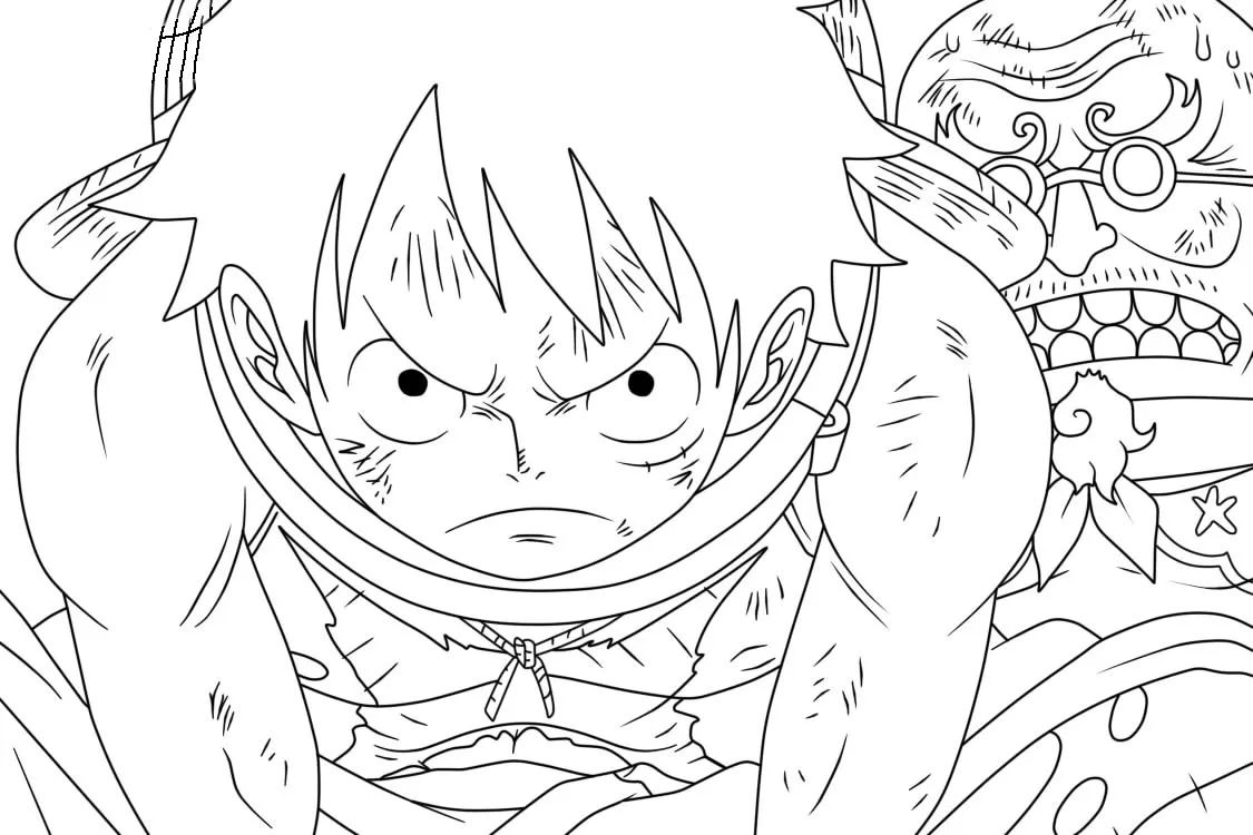 coloriage One Piece à imprimer pour enfant de 10 ans