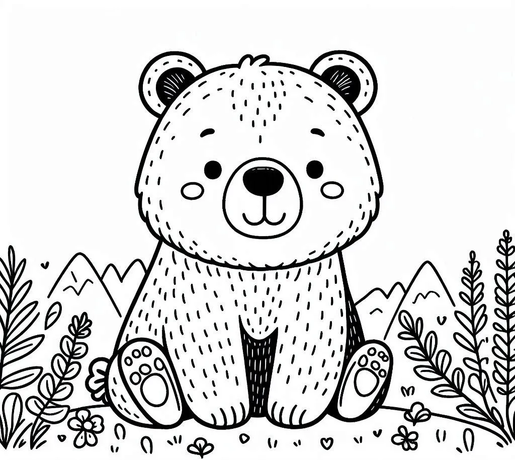 imprimer coloriage Ours 3