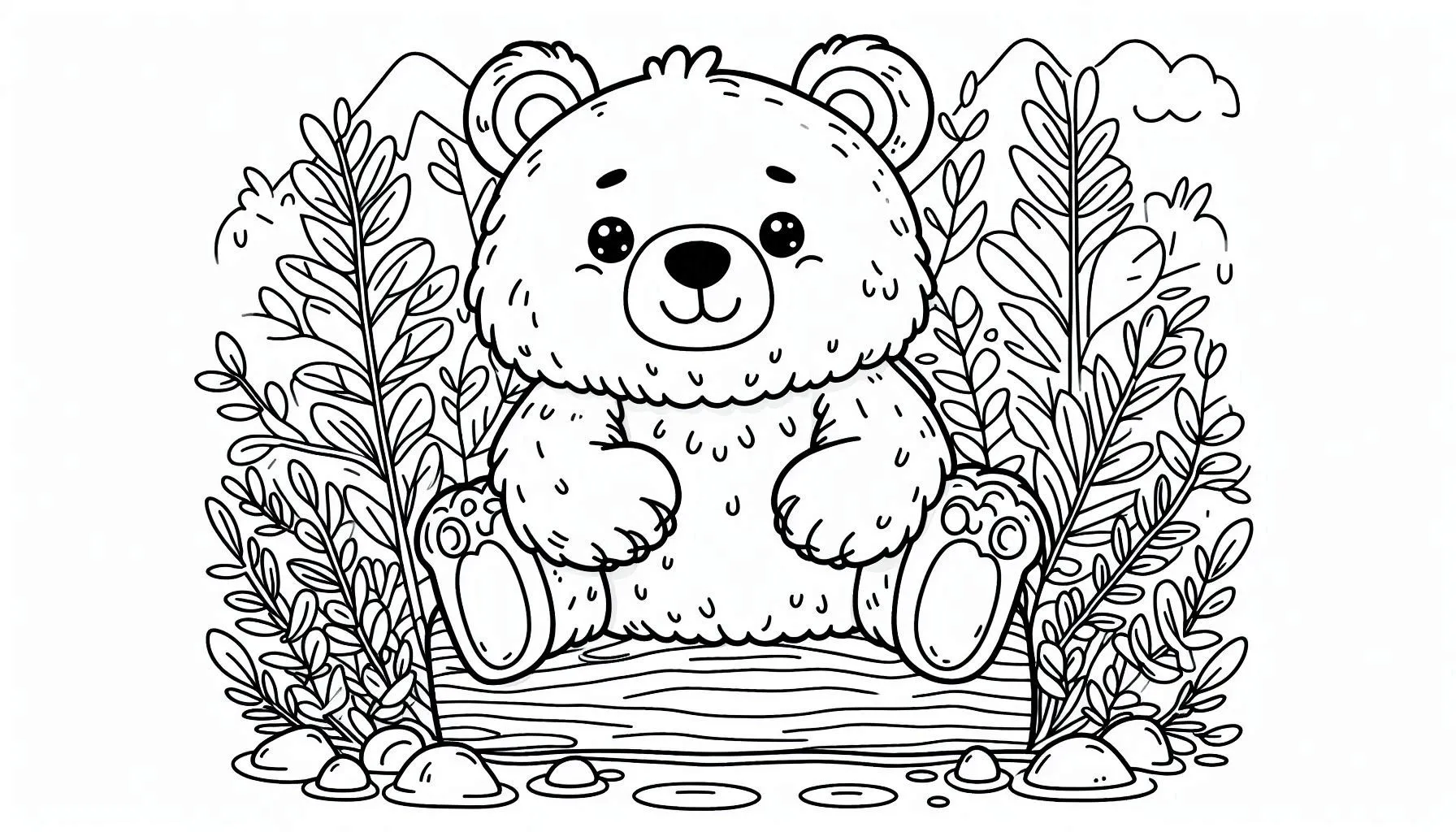 coloriage Ours à imprimer gratuitement pdf 4