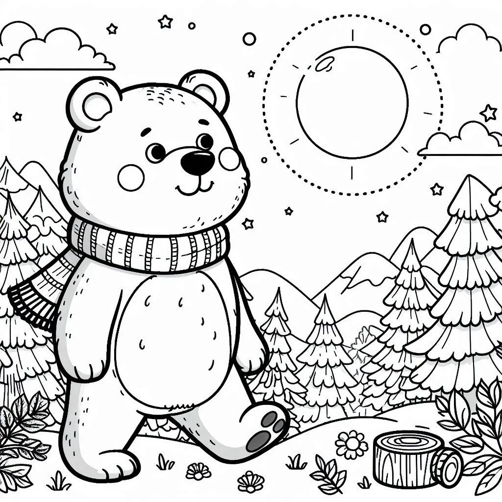 coloriage Ours pour bebe a imprimer 2