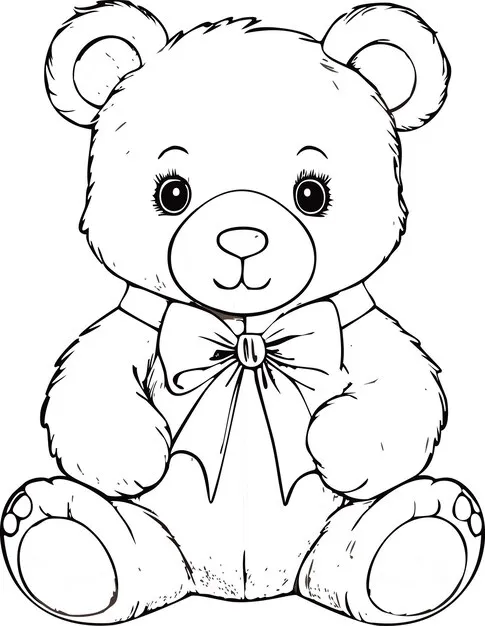 coloriage Ours pour bebe a imprimer 1