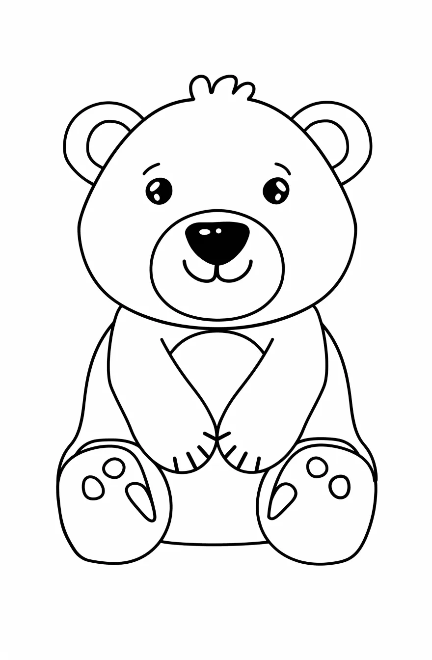 coloriage Ours à imprimer pdf 1