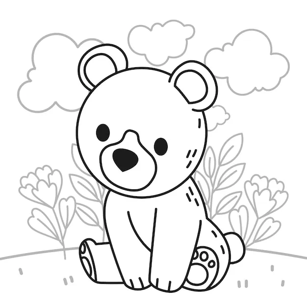 coloriage Ours pour enfant 1