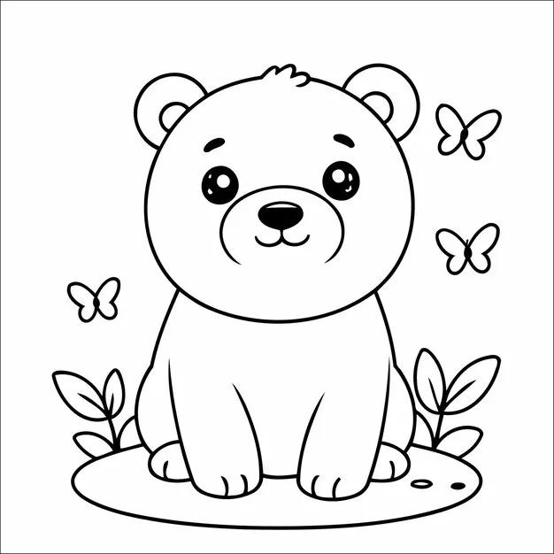 coloriage Ours gratuit 1