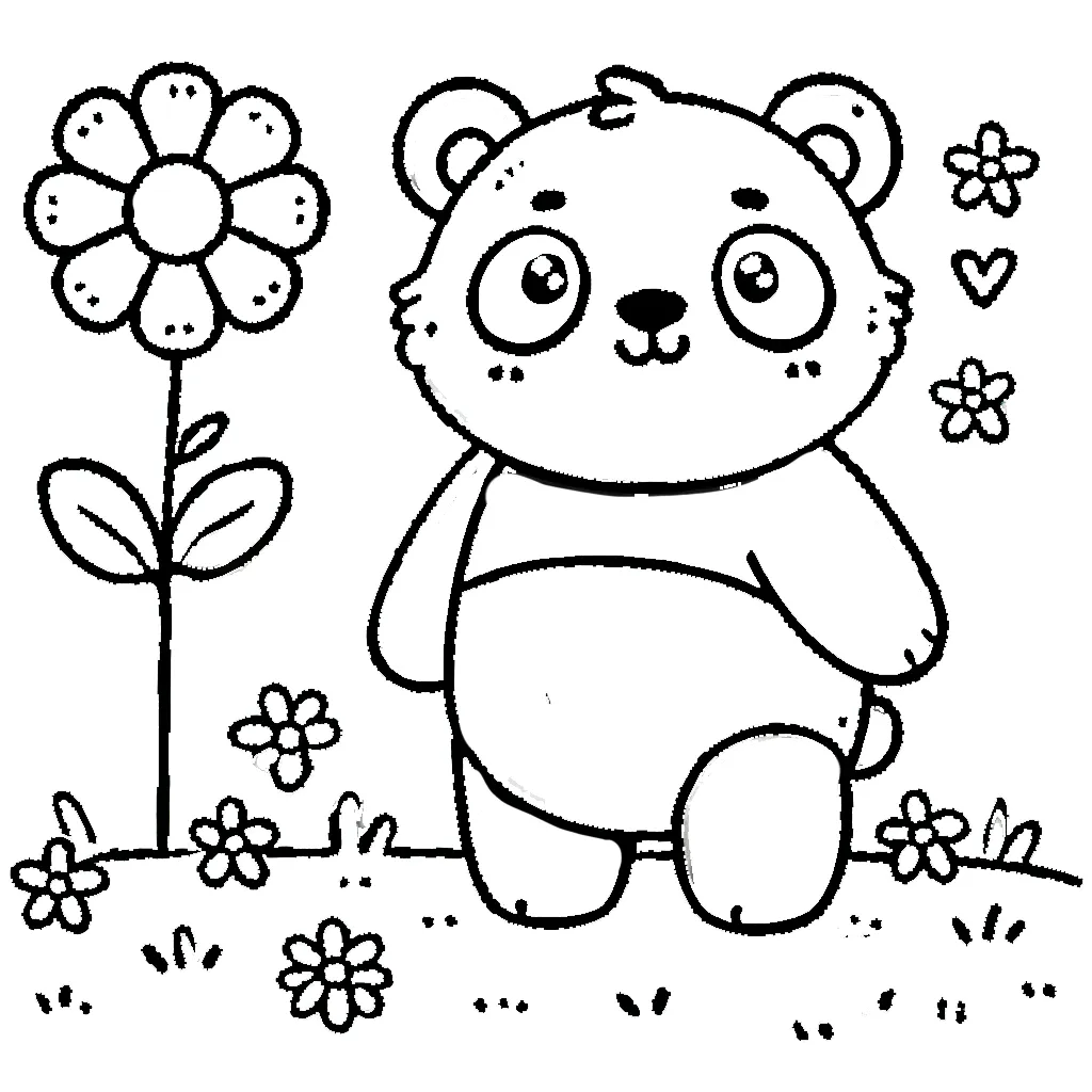 coloriage Panda à imprimer pour enfant de 8 ans 1