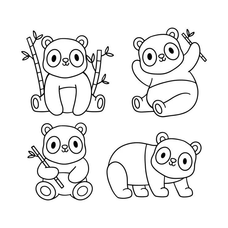 imprimer coloriage Panda