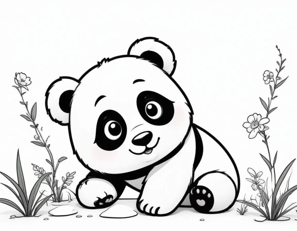 coloriage Panda gratuit a imprimer