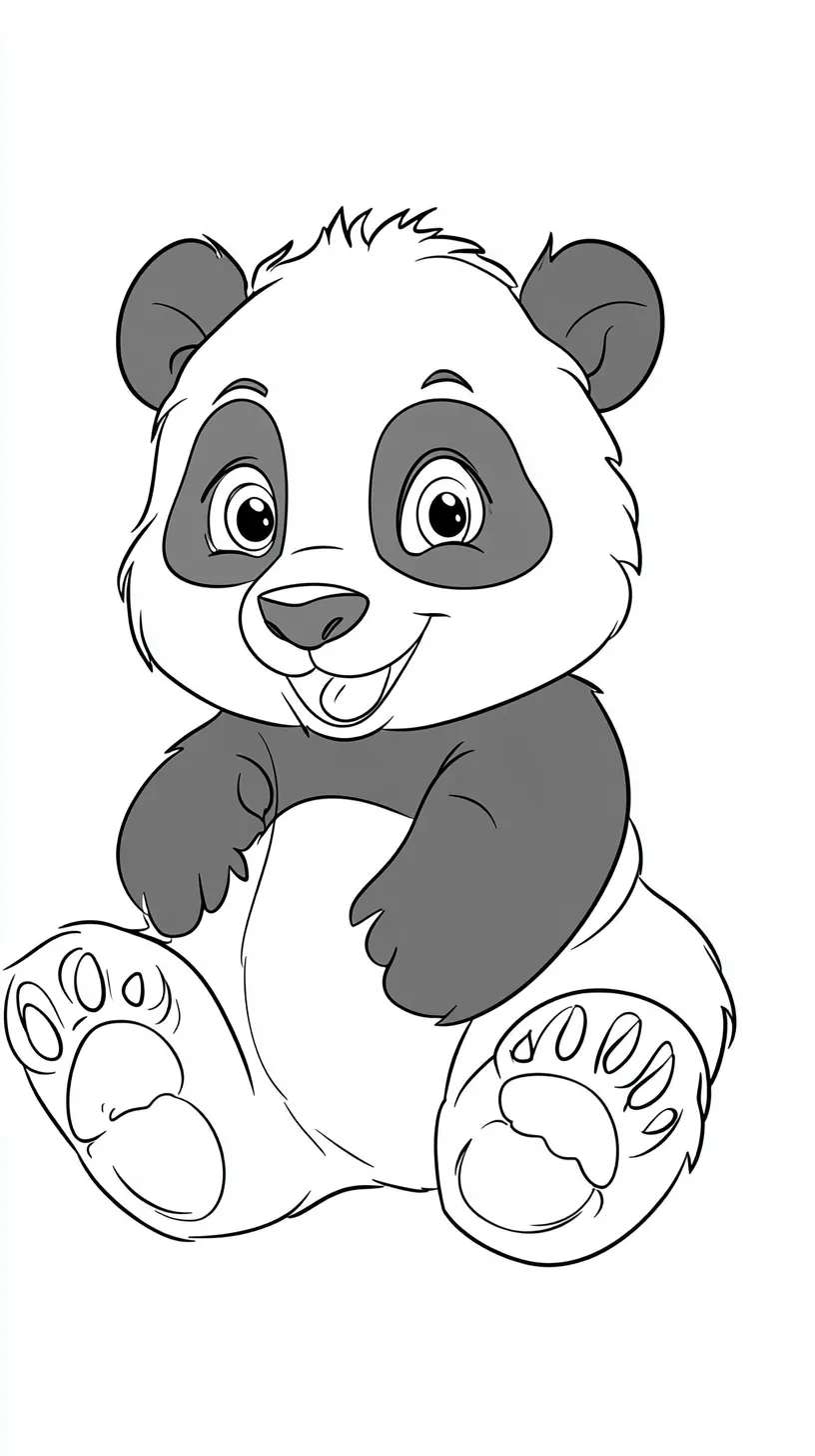 coloriage Panda à imprimer pour enfant de 8 ans