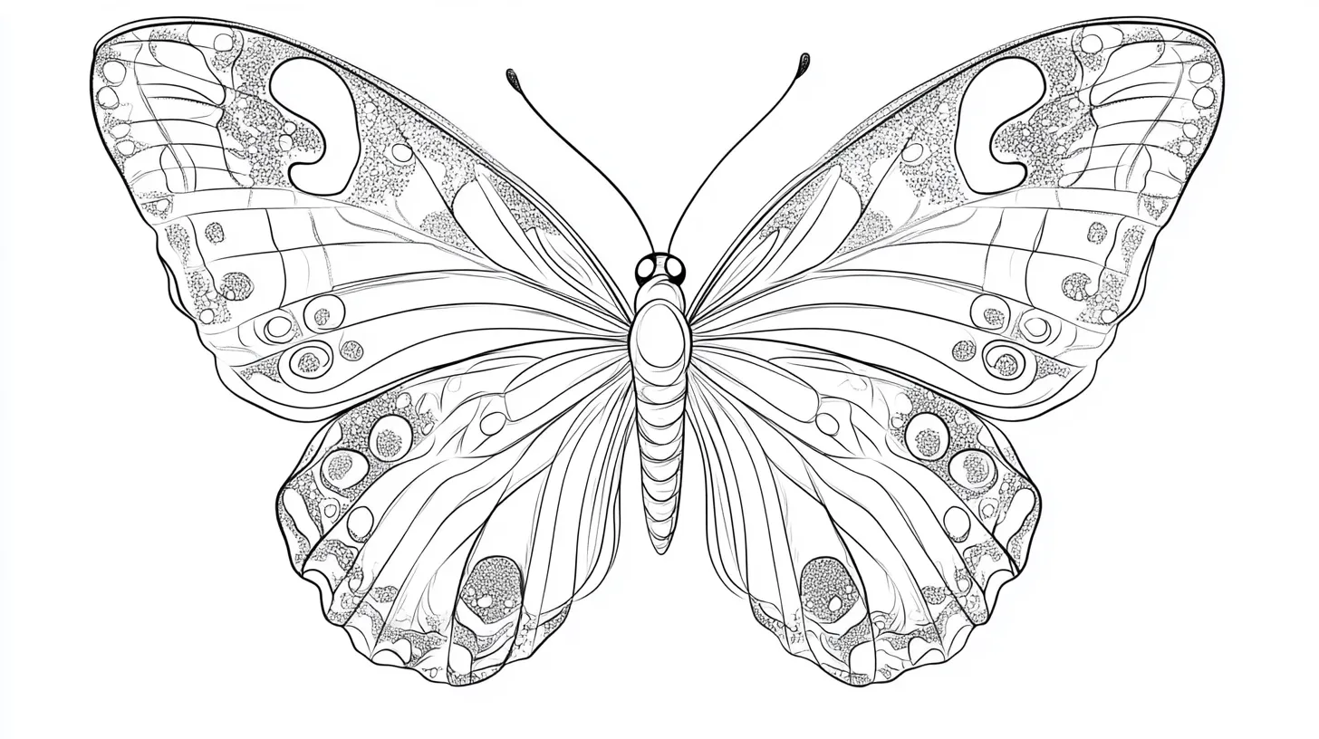 coloriage Papillon pour enfants à télécharger