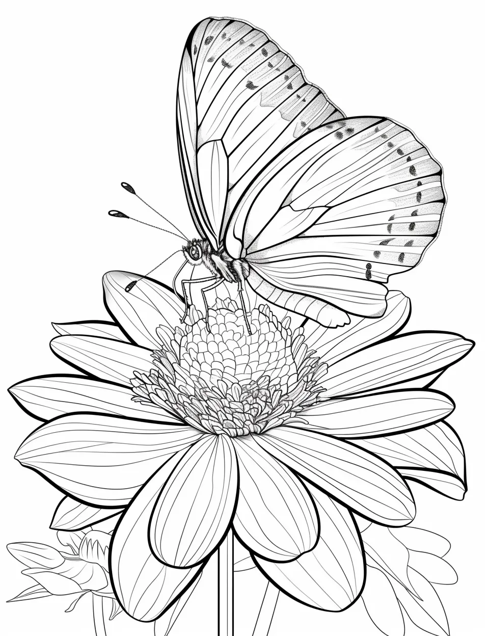 coloriage Papillon en ligne pour enfant