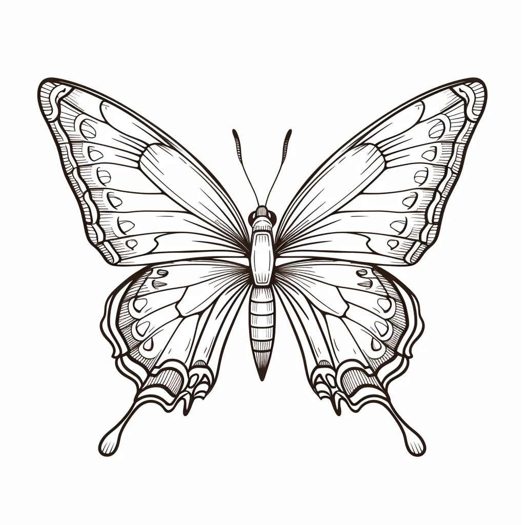 coloriage Papillon gratuit à imprimer