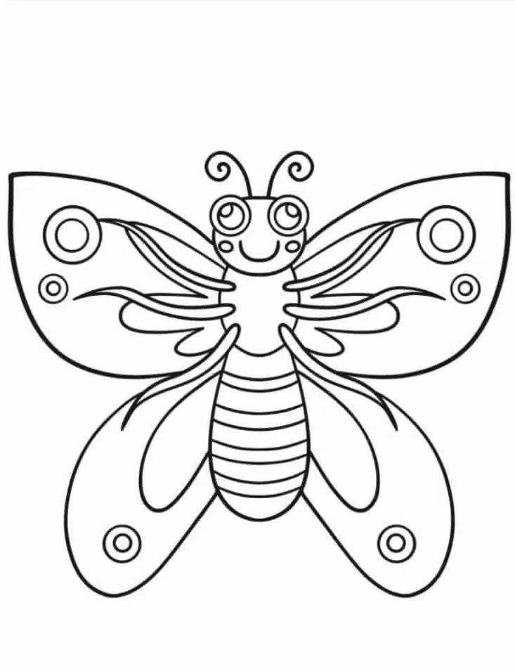 coloriage Papillon a telecharger