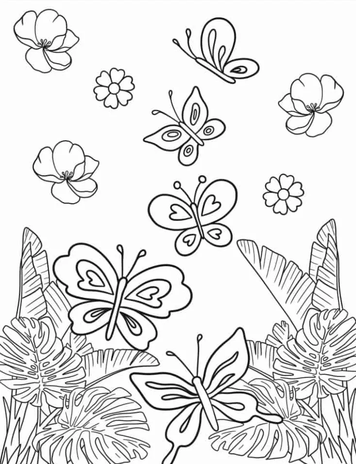 coloriage Papillon a colorier en ligne