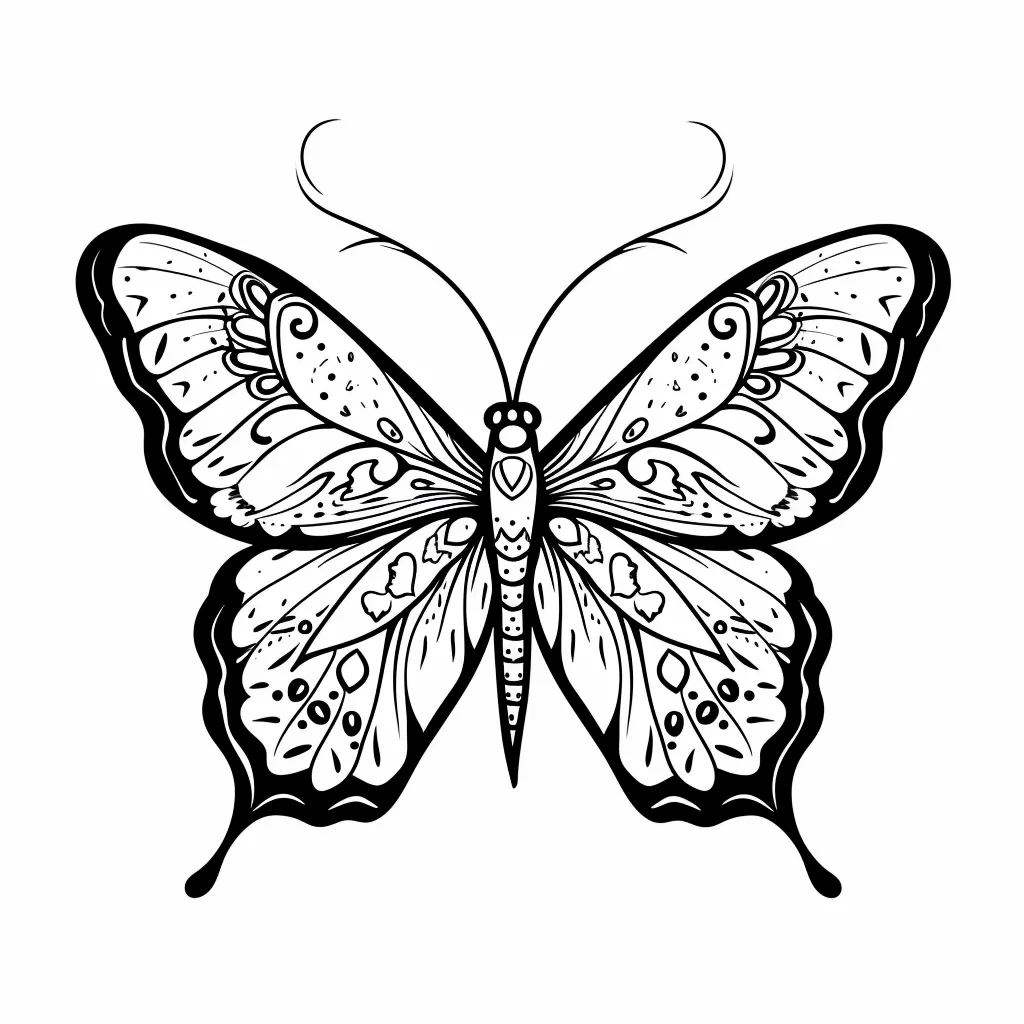 coloriage Papillon à imprimer pdf