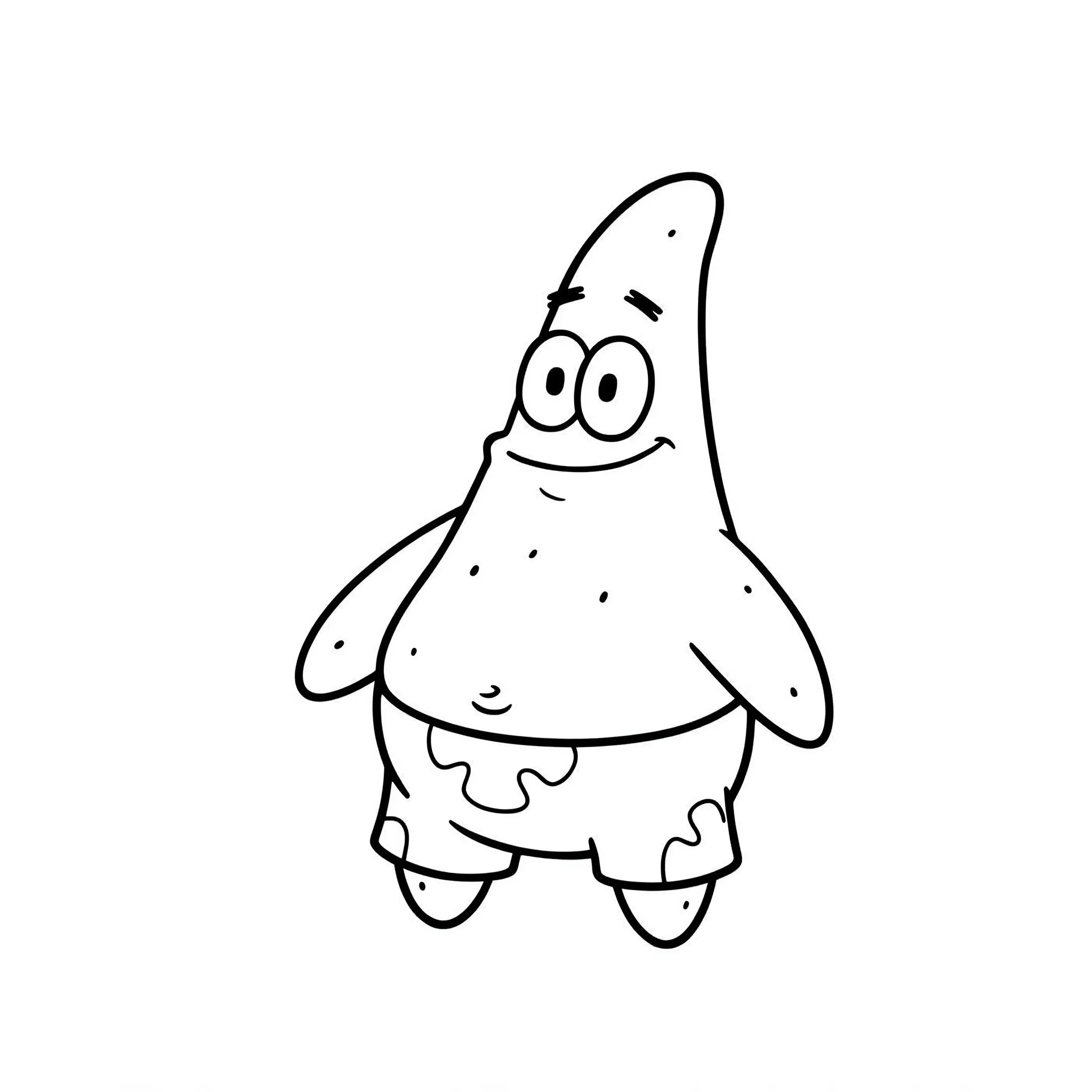 coloriage Patrick l’étoile de mer pour enfant