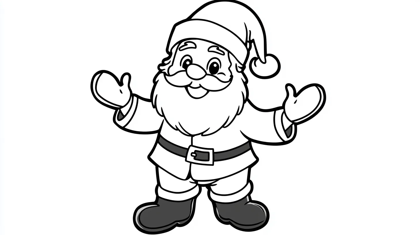 imprimer coloriage Pere Noel pour enfant