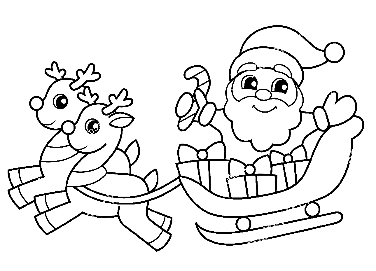 coloriage Pere Noel et apprentissage