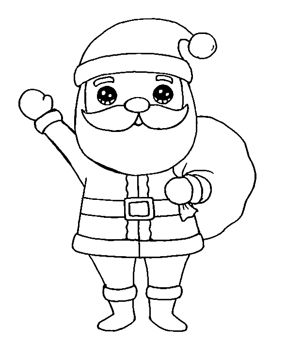 coloriage Pere Noel a imprimer gratuit