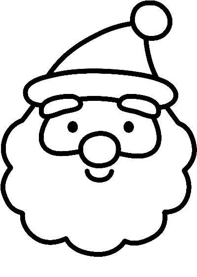 image de coloriage Pere Noel pour enfant