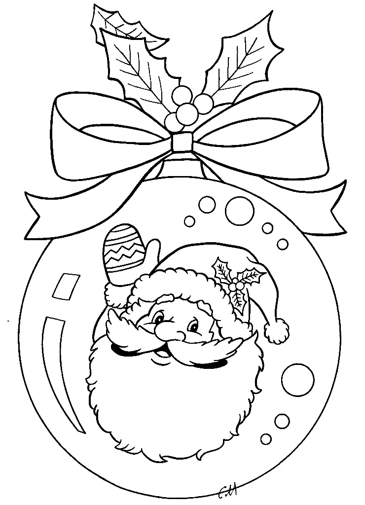 coloriage Pere Noel d'enfant a imprimer