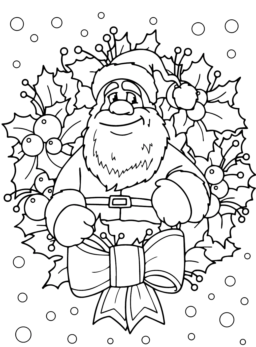 coloriage Pere Noel pour enfants