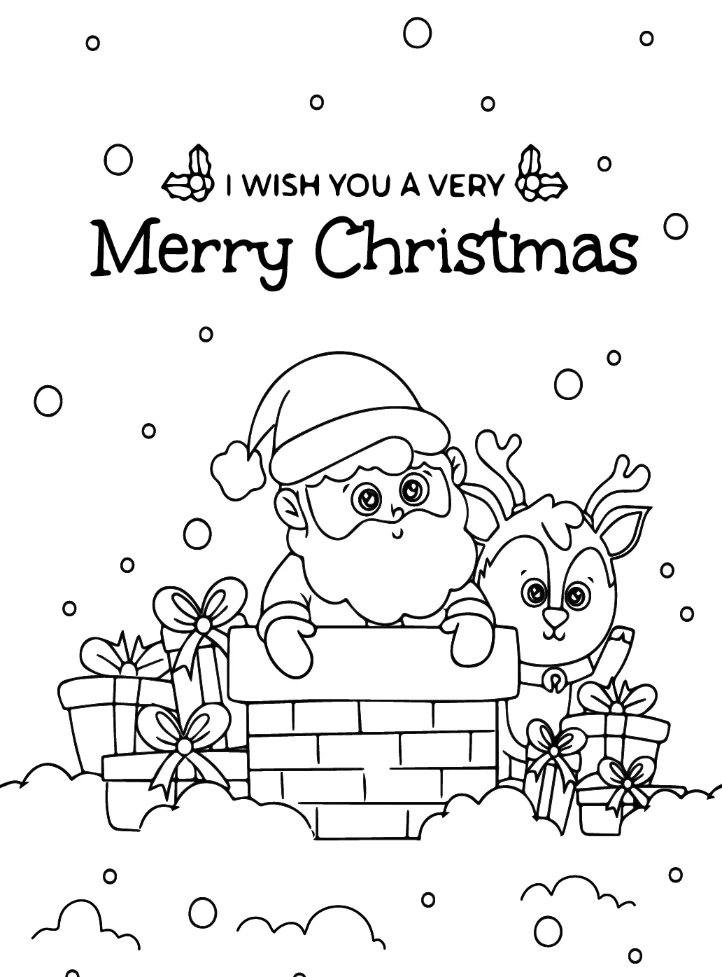 coloriage Pere Noel et decoupage a imprimer gratuit