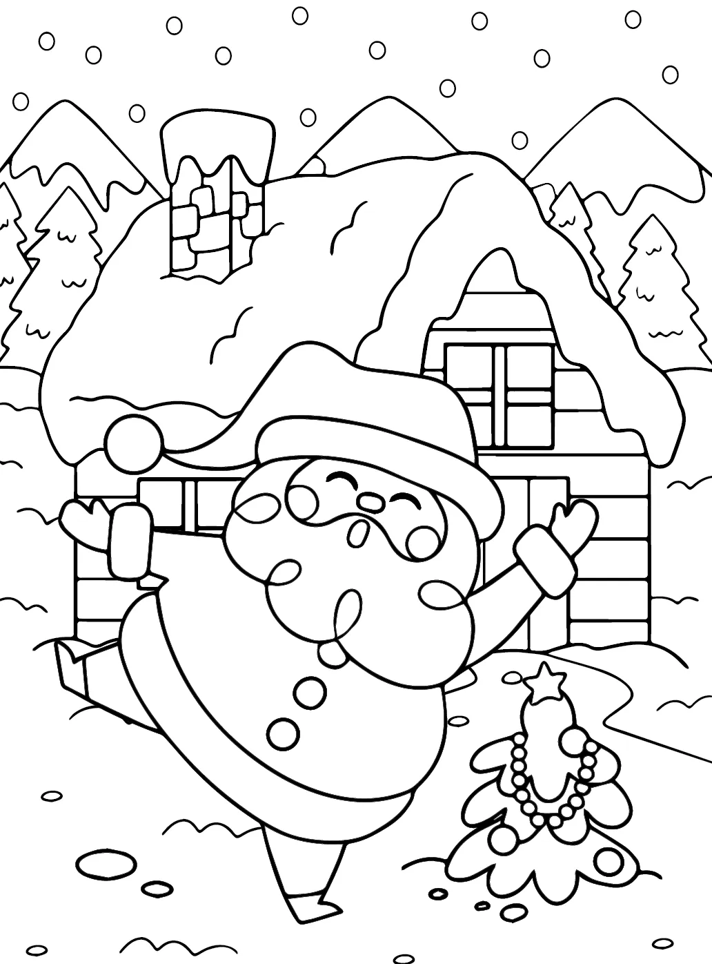 coloriage Pere Noel et dessins 1