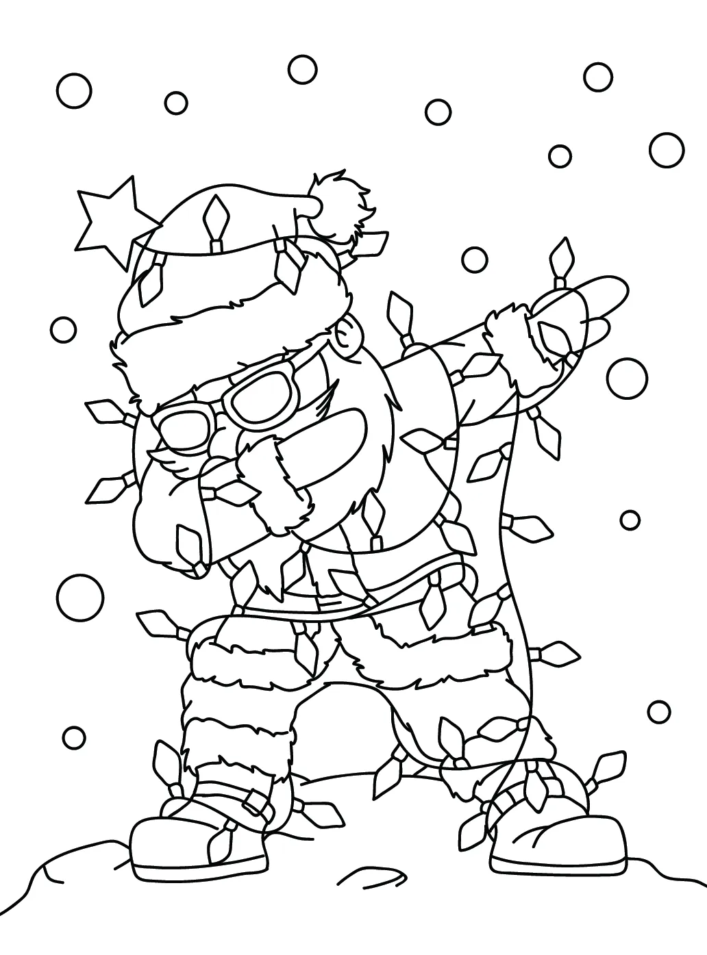 coloriage Pere Noel à imprimer pdf