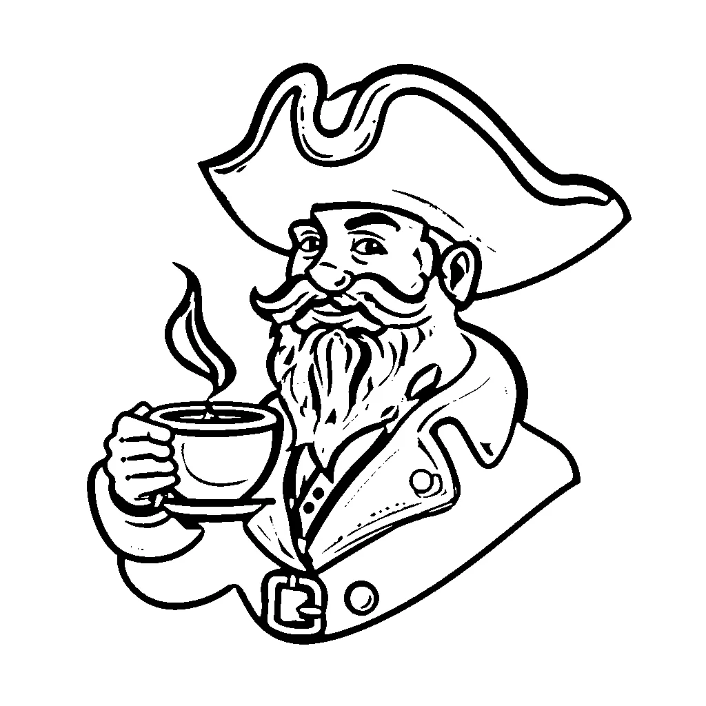 coloriage Pirate pour enfant de 3 ans