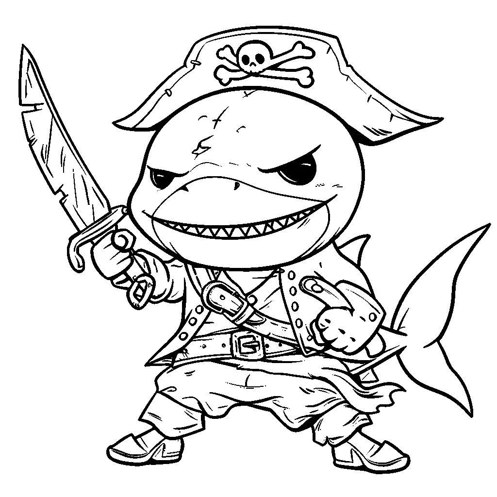 coloriage Pirate et apprentissage 1