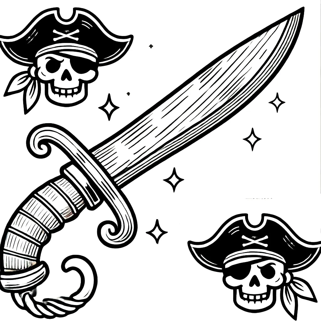 imprimer coloriage Pirate gratuit 1