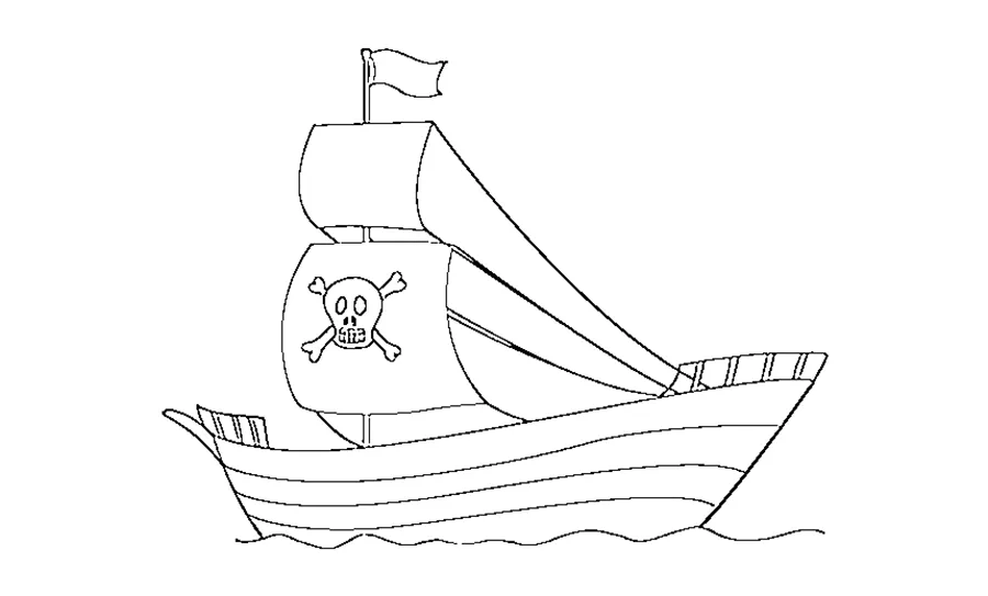 coloriage Pirate pour enfant de 5 ans 2