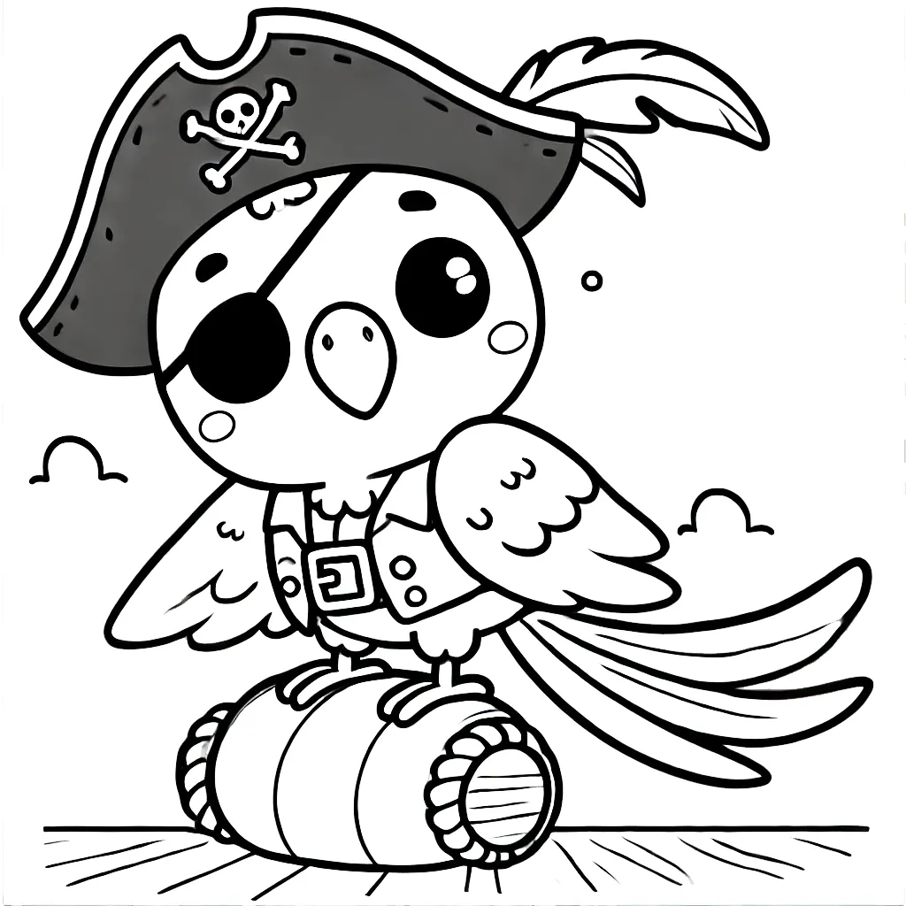 coloriage Pirate a dessiner et imprimer