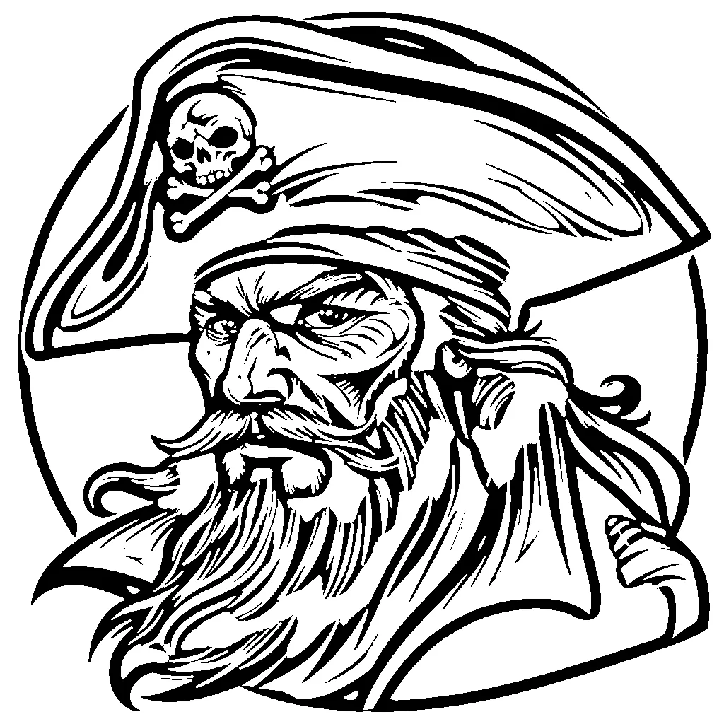 coloriage Pirate à imprimer pour enfant de 9 ans 1