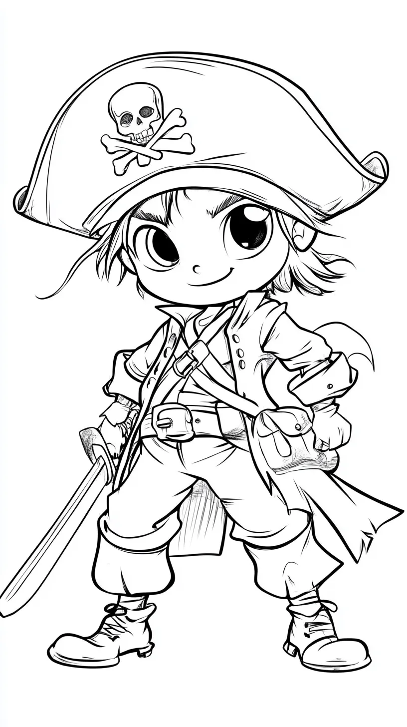 coloriage Pirate à imprimer gratuitement pdf