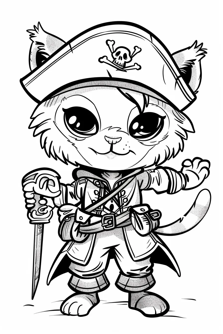 coloriage Pirate pour primaire