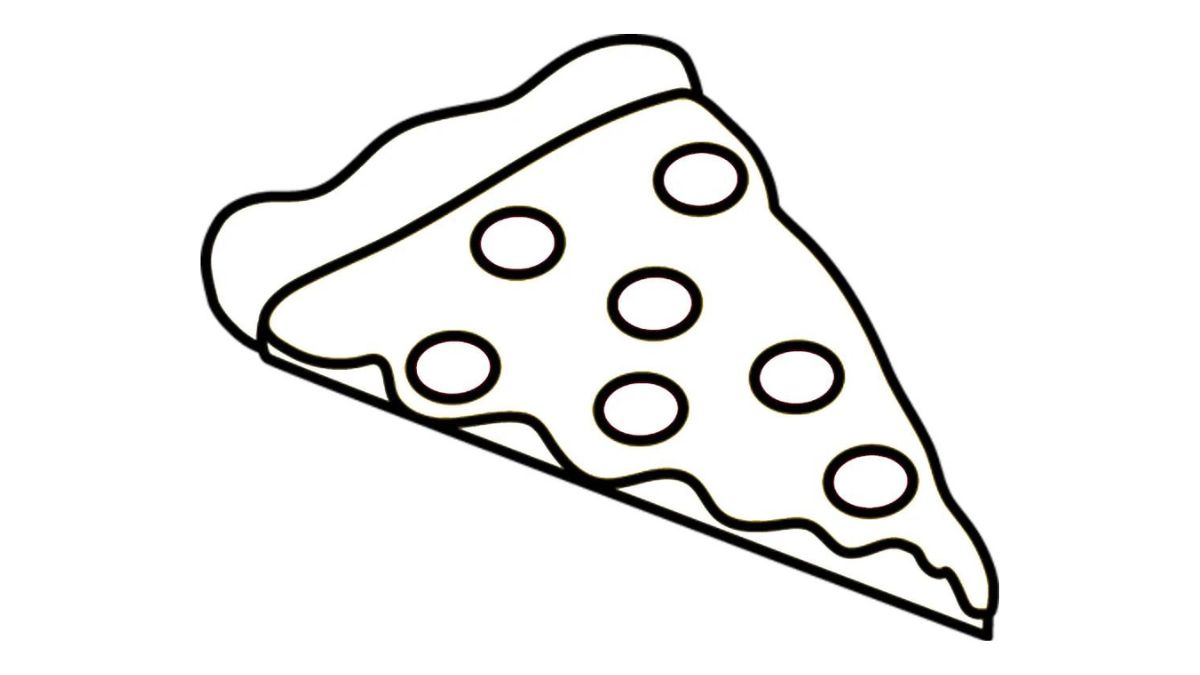 coloriage Pizza pour enfant