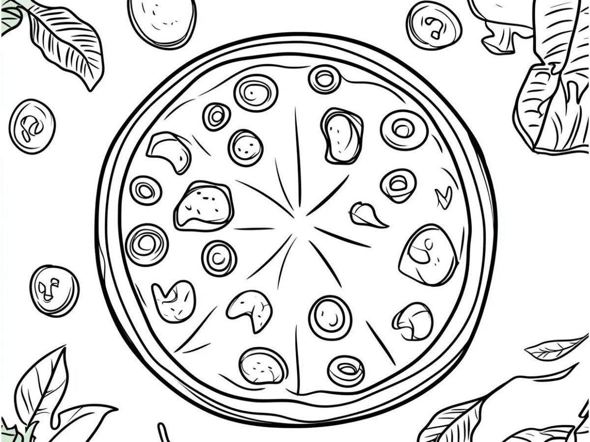 coloriage Pizza à imprimer