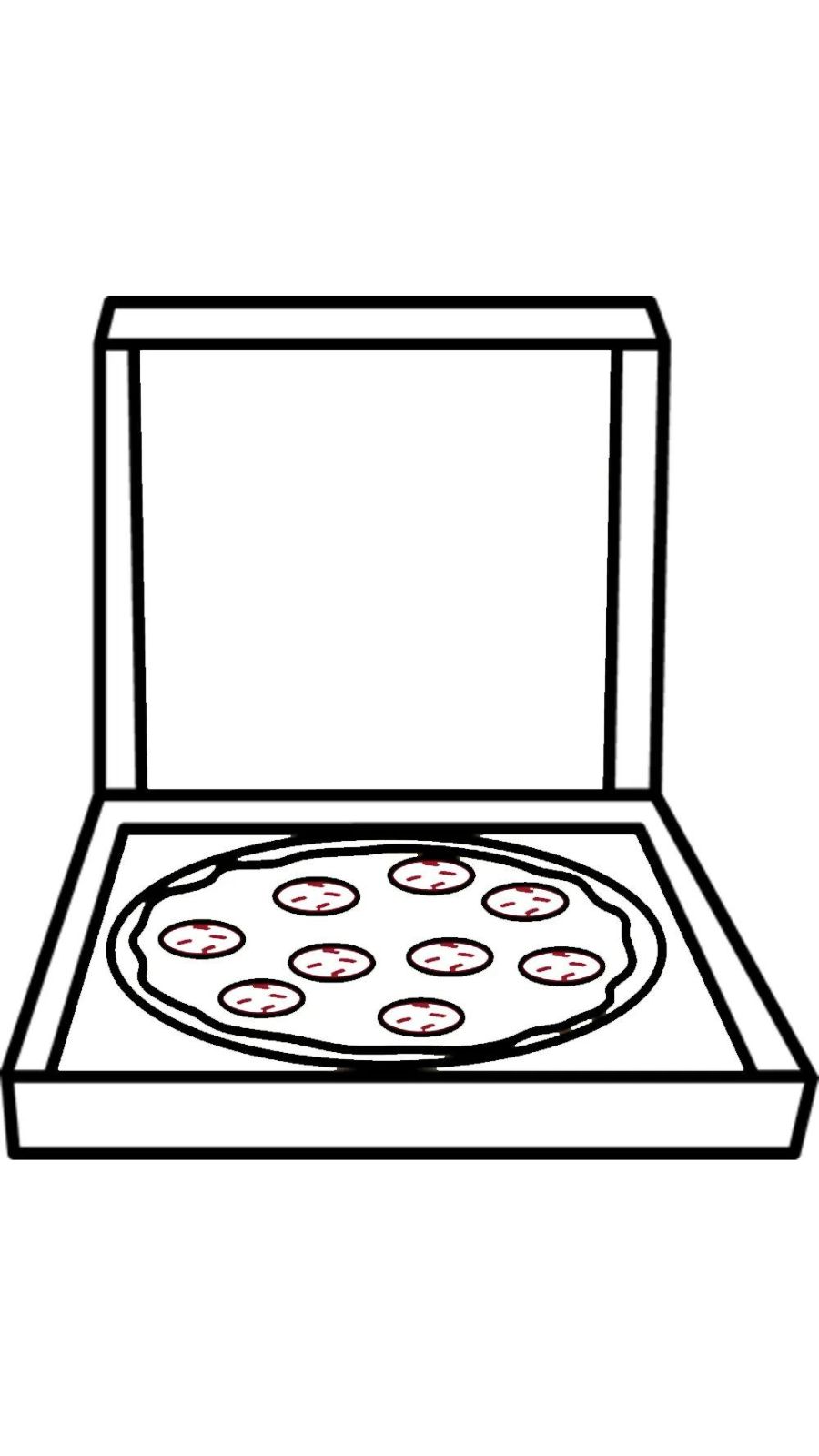 coloriage Pizza à imprimer gratuitement