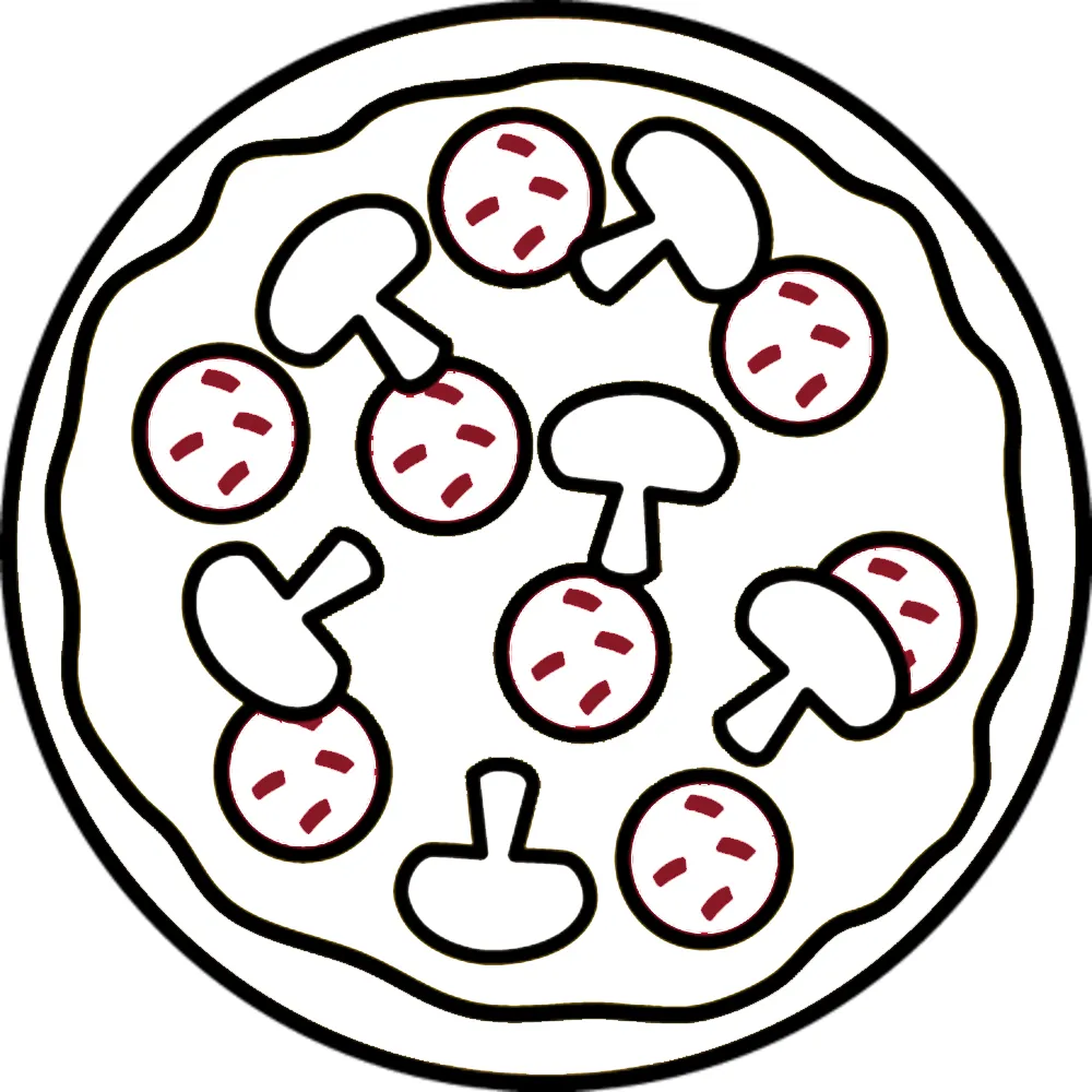 coloriage Pizza a dessiner et imprimer