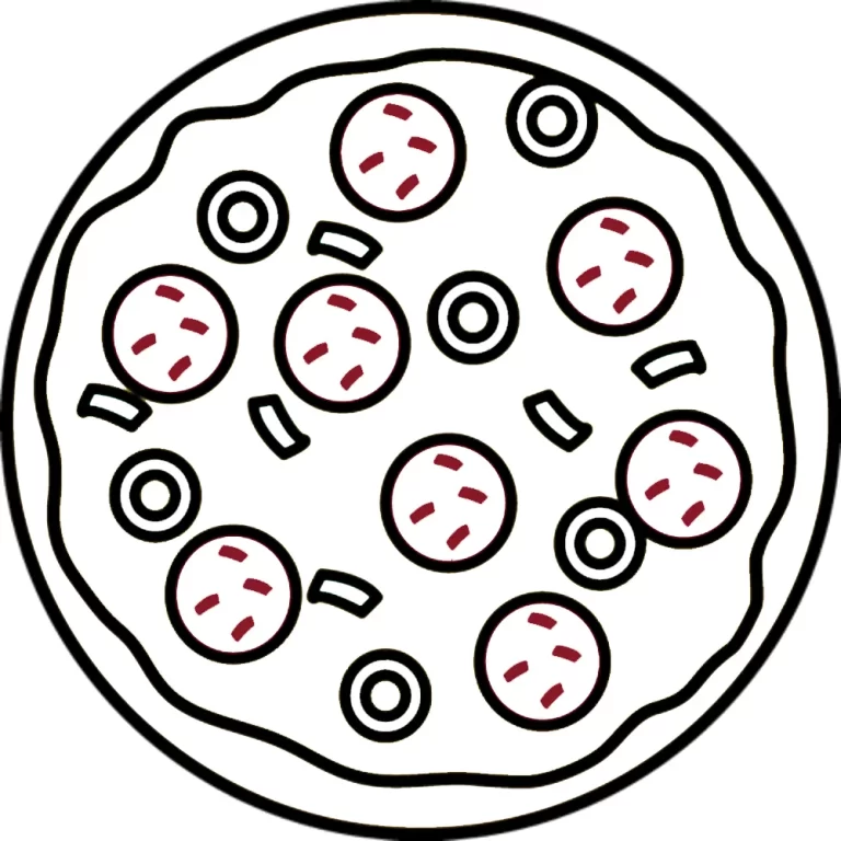 Coloriage Pizza