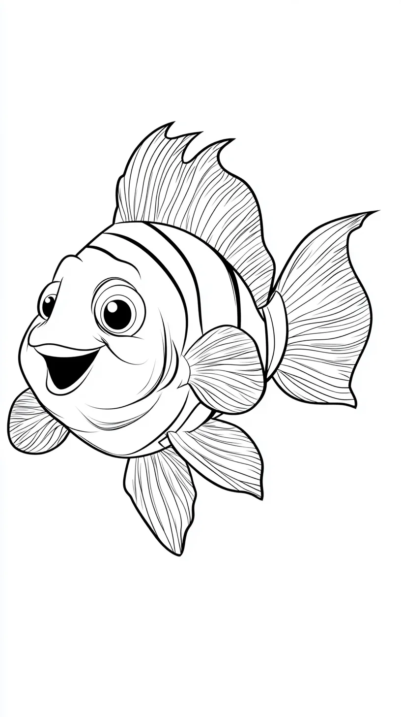 coloriage Poisson pour primaire 1