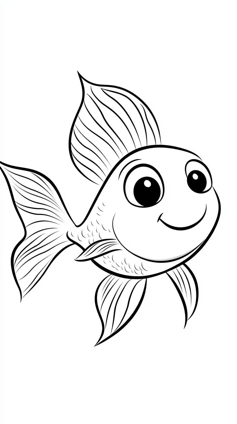 coloriage Poisson à imprimer 1